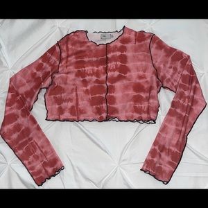 Adika Stitch Tie-Dye Crop Top